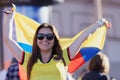 Colombian football fans in Saint Petersburg during FIFA World Cup Russia 2018