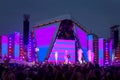 Crowd raising their hands at concert