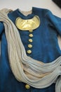 St. Petersburg, Russia - June 14, 2016: Details of Uniform of Peter the Great Modelled after the Officer`s Form of the Life Guard