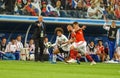 Egypt national team midfielder Amr Warda, Russia national team players Fedor Kudryashov and Roman Zobnin and coach Stanislav