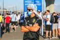 St. Petersburg, Russia - June 26, 2018: Disappointed supporter of Argentina national football team.