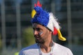 French football fan in Saint Petersburg during FIFA World Cup Russia 2018