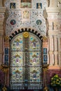 St. Petersburg, Russia - June 6 2017. iconostasis in Church of Savior on Blood or Cathedral of Resurrection of Christ