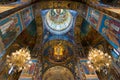 St. Petersburg, Russia - June 6 2017. Interior of Church of Savior on Blood or Cathedral of Resurrection of Christ Royalty Free Stock Photo