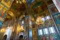 St. Petersburg, Russia - June 6 2017. Interior of Church of Savior on Blood or Cathedral of Resurrection of Christ Royalty Free Stock Photo