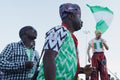 Nigerian football fans in Saint Petersburg, Russia during FIFA World Cup 2018