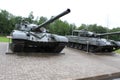 St. Petersburg, Russia-June 2019. Soviet weapons of world war II, exhibition in the Park