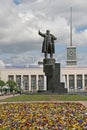 ST. PETERSBURG, RUSSIA - JUNE 22, 2008: A statue of Lenin in front of the Finlyandsky Railway Station Royalty Free Stock Photo