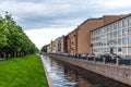 St. Petersburg, Russia - June 12, 2022: Summer view of New Holland and the Admiralty Canal in St. Petersburg