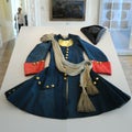 St. Petersburg, Russia - June 14, 2016: Uniform of Peter the Great Modelled after the Officer`s Form of the Life Guards