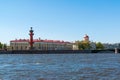 St. Petersburg, Russia - June 04.2017. view of arrow of Vasilyevsky Island from Neva river