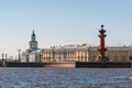 St. Petersburg, Russia - June 04.2017. view of arrow of Vasilyevsky Island from Neva river