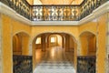 The balcony and the arches of the Marble stairs in the Big Gatchina Palace Royalty Free Stock Photo