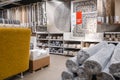 ST. PETERSBURG, RUSSIA - MARCH, 2019: IKEA store room, exhibition department of carpets and floor coverings