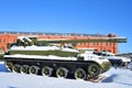 Old soviet self-propelled cannon