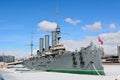 Russian cruiser Aurora in St Petersburg.