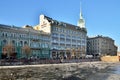 A view of the singer House on the embankment of the Fontanka riv