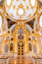 St. Petersburg, Russia - May 12, 2017: Interior of the State Hermitage, the Grand Church of the Winter Palace. Hermitage