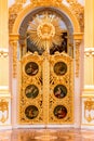 St. Petersburg, Russia - May 12, 2017: Interior of the State Hermitage, the Grand Church of the Winter Palace. Hermitage Royalty Free Stock Photo