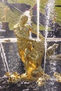 Samson fountain in front of the Grand Cascade of Fountains in Peterhof