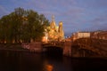 View of the Cathedral of the Resurrection of Christ Spas-on-the-Blood, Saint-Petersburg Royalty Free Stock Photo