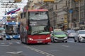 Volvo B9TL UNVI Urbis 2.5DD double-decker excursion bus on Nevsky Prospekt