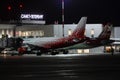 Night work at Pulkovo International Airport