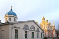 View of the Holy cross Cossack Cathedral in St. Petersburg