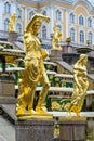 Golden statue in Petergof