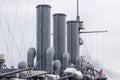 The legendary cruiser Aurora, whose shot gave the signal to storm the Winter Palace during the Great October Revolution