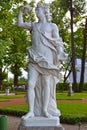 ST. PETERSBURG, RUSSIA. A sculpture Bacchus in the Summer garden