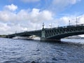 St. Petersburg, Trinity Bridge viewed from Neva river
