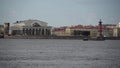 St.Petersburg. Russia. Vasilievsky island. time lapse