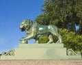 St. Petersburg, sculpture of lion Royalty Free Stock Photo