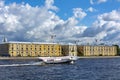 St. Petersburg, view of the historical building of Tuchkov hemp buyan