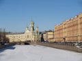 St. Petersburg. View of Isidor Yuryevskogo's temple