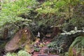 St Philip Benizi statue at The National Sanctuary of our Sorrowful Mother the Grotto in Portland, Oregon