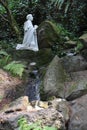 St Philip Benizi statue at The National Sanctuary of our Sorrowful Mother the Grotto in Portland, Oregon