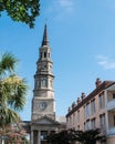 St. Philip's Church steeple, Charleston, South Carolina Royalty Free Stock Photo