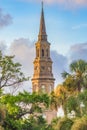 St. Philip's Episcopal Church - Built in 1836 (spire completed i Royalty Free Stock Photo