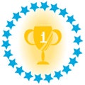 1st place Flat Vector Illustration. Royalty Free Stock Photo