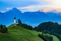 St. Primoz church near Jamnik Royalty Free Stock Photo