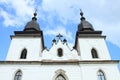 St. Procopius` Basilica with towers in Trebic