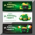 St. or Saint Patrick`s day vector background design. La Fheile P