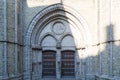 St. Salvator`s Cathedral in historical centre town of Bruges, Belgium Royalty Free Stock Photo