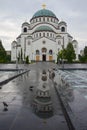 St. Sava Temple Royalty Free Stock Photo