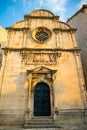 St. Saviour Church or Crkva sv. Spasa - a small votive renaissance church located in the old town of Dubrovnik, Croatia Royalty Free Stock Photo