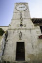 St. Sebastian`s Church Clock tower Royalty Free Stock Photo