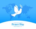 21st september international peace day social media post design