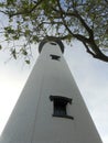 St Simons Georgia Lighthouse in Trees Royalty Free Stock Photo